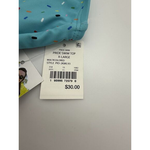 💜Pride Swim Top Multi colored size Xl - Picture 3 of 3